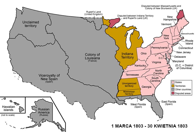 USA prezed zakupem Luizjany